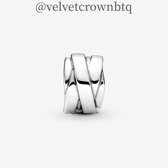 Pandora Polished Ribbons Clip Charm - Picture 3 of 4